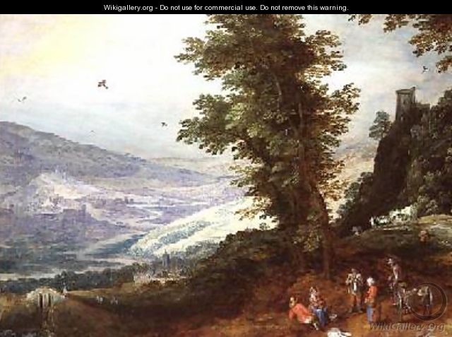 Extensive Landscape with Peasants - Joos or Josse de, The Younger Momper
