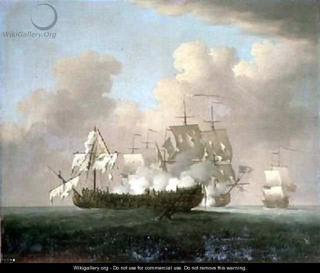 A Naval Engagement - Peter Monamy