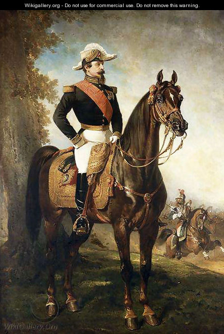 Equestrian Portrait of Napoleon III - Alfred Dedreux