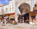 At the entrance to the Market - Alberto Pasini