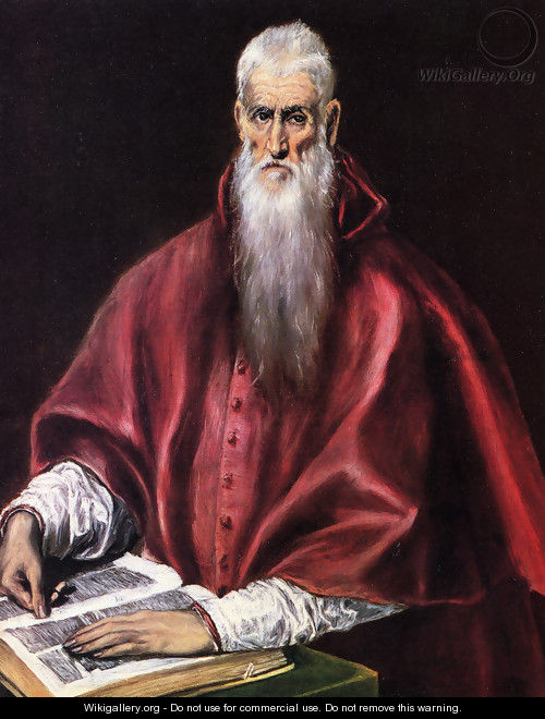 St Jerome as Cardinal - El Greco (Domenikos Theotokopoulos)