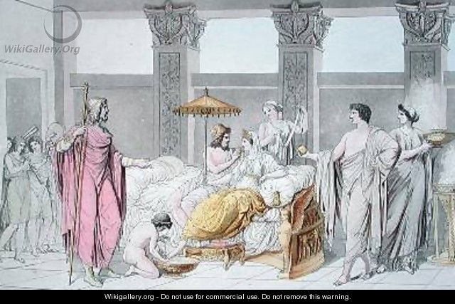 The Wedding of Ulysses and Penelope illustration from Le Costume Ancien ou Moderne - (after) Monticelli, Angelo