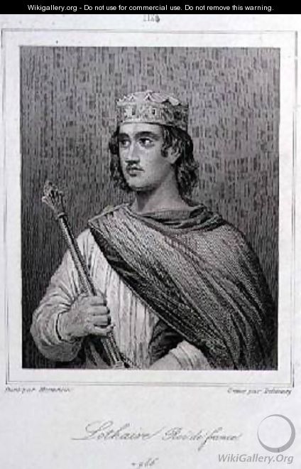 Lothair 941-986 King of France - Raymond Auguste Quinsac Monvoisin