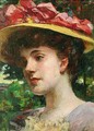 The Straw Hat - James Carroll Beckwith