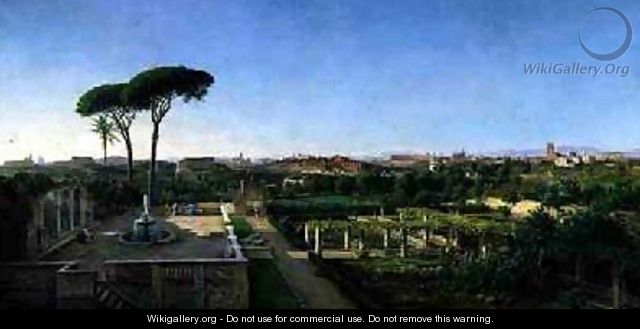 A View of Rome from the Aventine 1873 - Julius O. Montalant