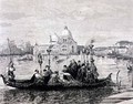 A Burial in Venice from the painting Going to the Campo Santo - Clara Montalba
