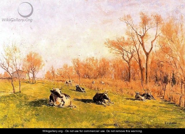 Vacas en las tapias del Pardo - Aureliano de Beruete y Moret