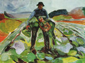Man in a field of cabbages 1916 - Edvard Munch