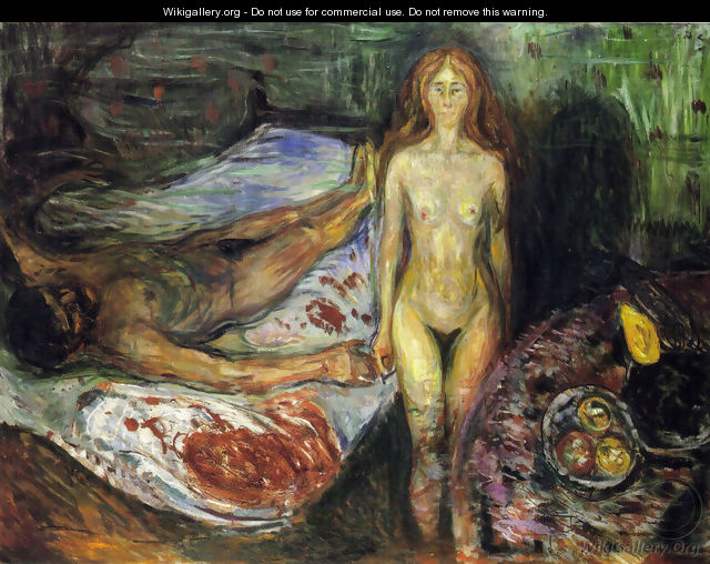 The Death of the husband 1907 - Edvard Munch