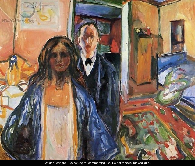 The Artist and His Model - Edvard Munch