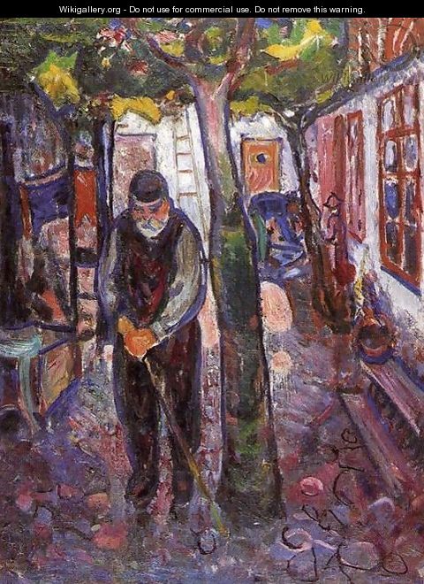 Old Man in Warnemunde - Edvard Munch