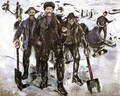 Workers in the Snow - Edvard Munch