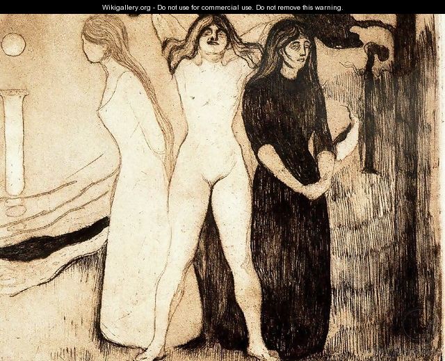 The woman - Edvard Munch