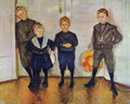 The Four Sons of Dr. Linde - Edvard Munch