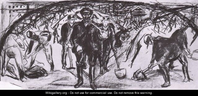 pelleteurs de neige 1936 - Edvard Munch