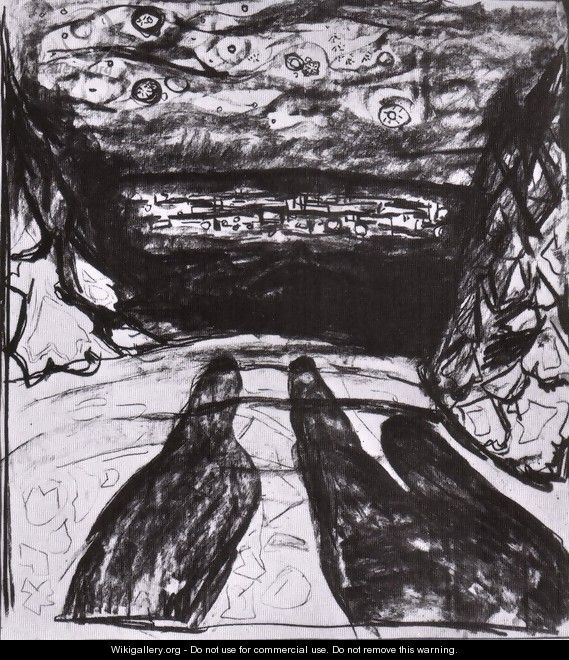 nuit étoilée 1923 - Edvard Munch