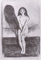 le jeune modele 1894 - Edvard Munch
