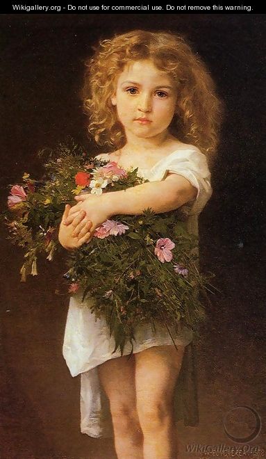 Child With Flowers - William-Adolphe Bouguereau