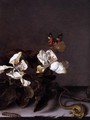 Still-Life with Apple Blossoms (detail) - Balthasar Van Der Ast