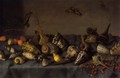 Still life with shells (detail) - Balthasar Van Der Ast