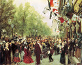 William I Departs for the Front, July 31, 1870 - Adolph von Menzel