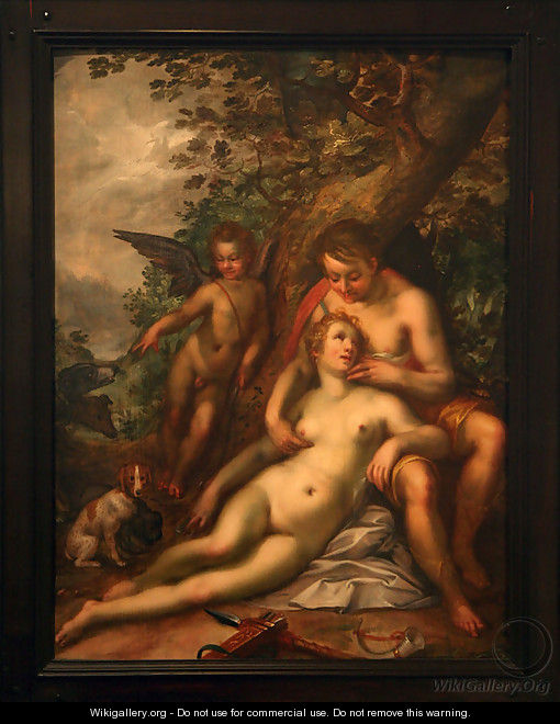 Venus and Adonis - Hendrick Goltzius