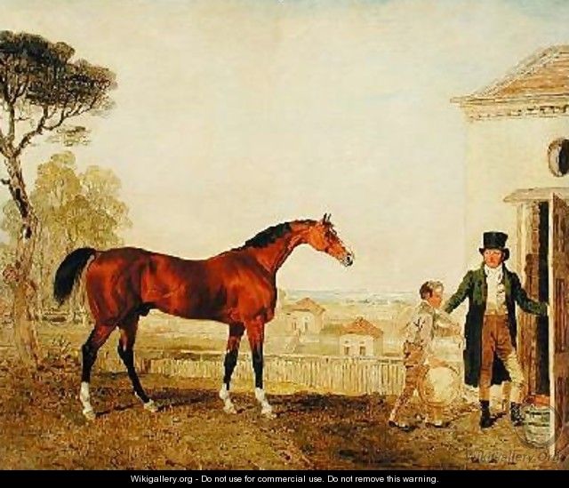 Sultan at the Marquess of Exeters Stud Burghley 1826 - Lambert Marshall