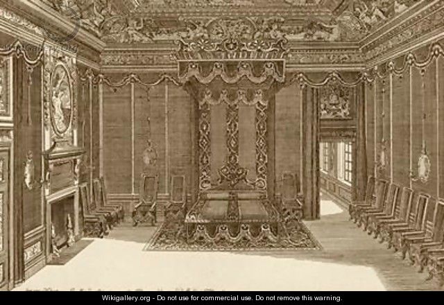 Design for a Bedchamber with a State Bed - Daniel the Elder Marot