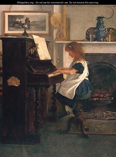 At the Piano - Henry Stacy Marks
