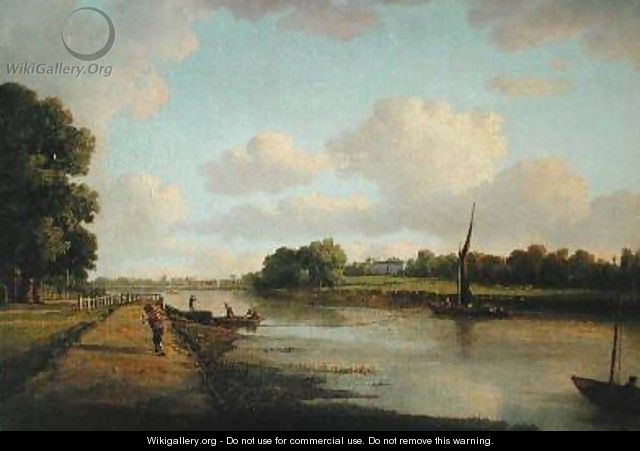 View on the River Thames at Richmond 1776 - William Marlow