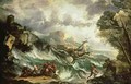 Seascape with Shipwreck - Antonio Marini