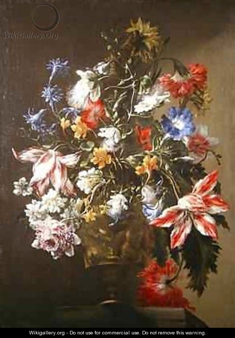 A Still Life of Flowers in a Vase - dei Fiori (Nuzzi) Mario