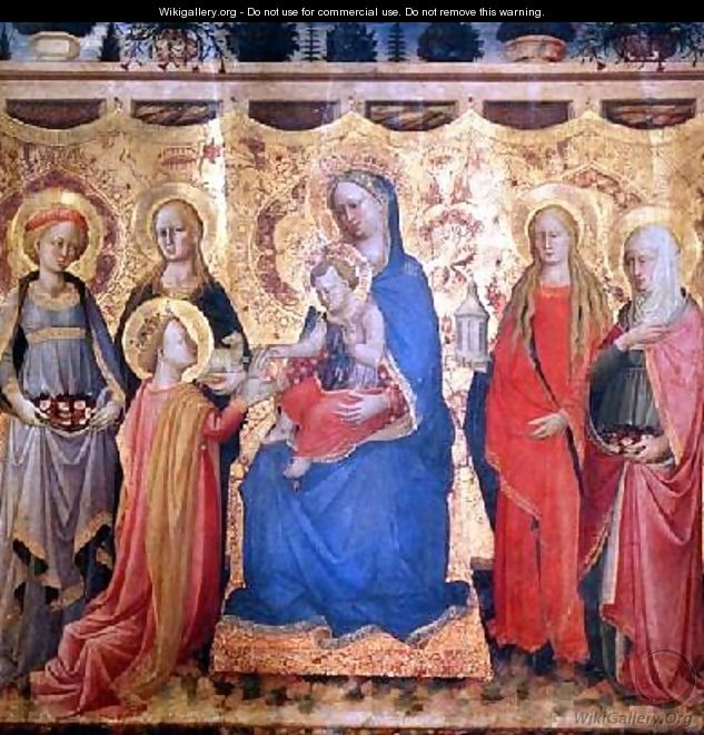 The Mystic Marriage of St Catherine - di Cristofano Mariotto