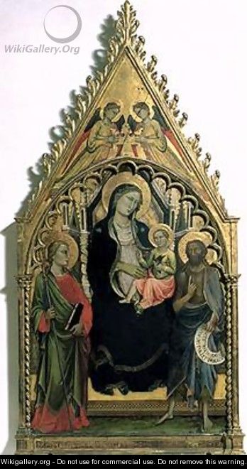 Madonna and Child with St Philip and St John the Baptist - di Nardo Mariotto