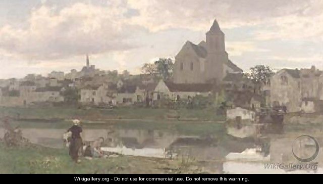 View of Montigny-sur-Loing - Jacob Henricus Maris