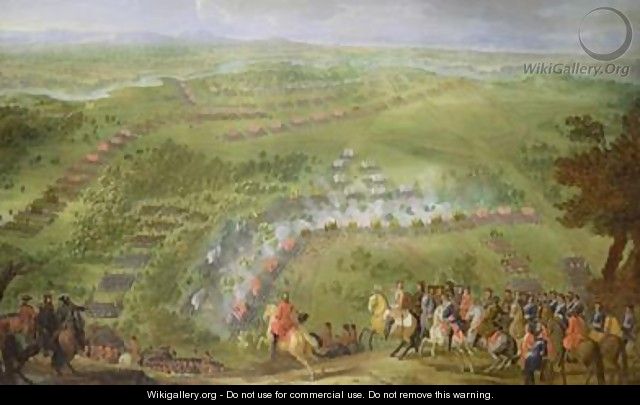 The Battle of Lesnaya in 1708 - Pierre-Denis Martin
