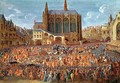 The Departure of Louis XV 1710-74 from Sainte-Chapelle after the lit de justice which ended the reign of Louis XIV 1638-1715 12th September 1715 1735 2 - Pierre-Denis Martin