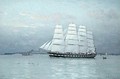 An Outward Bound Ship under Full Sail 1882 - Eduardo de Martino