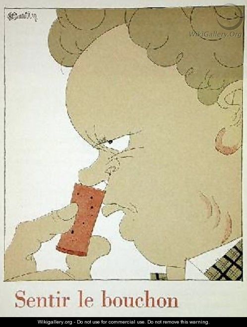 Smelling the Cork from lArt de Boire by Louis Forest - Charles Martin