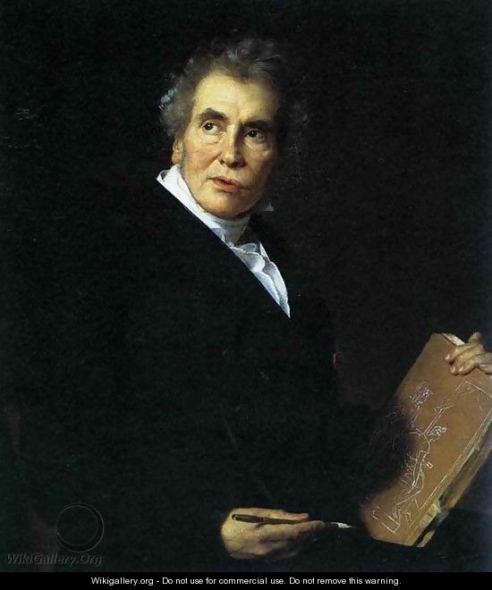 Portrait of Jacques-Louis David 1824 - Jerome Martin Langlois