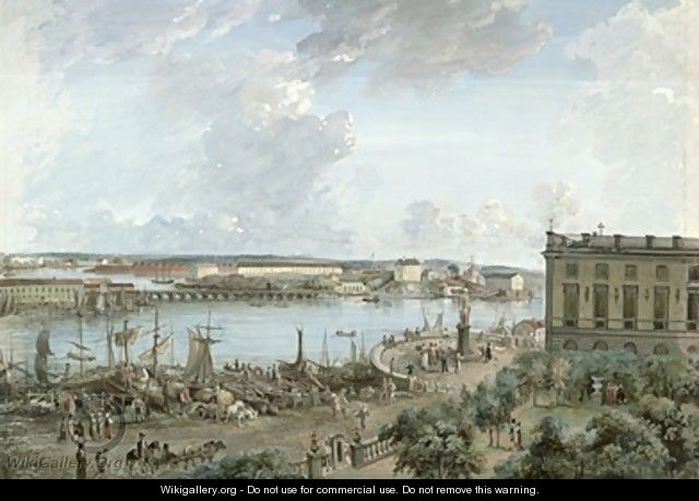View of Stockholm from the Royal Palace - Elias Martin