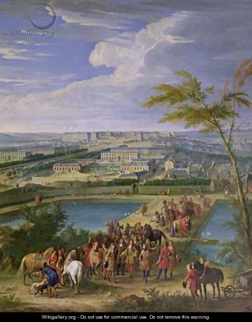 The Town and Chateau of Versailles from the Butte de Montboron - Jean-Baptiste Martin