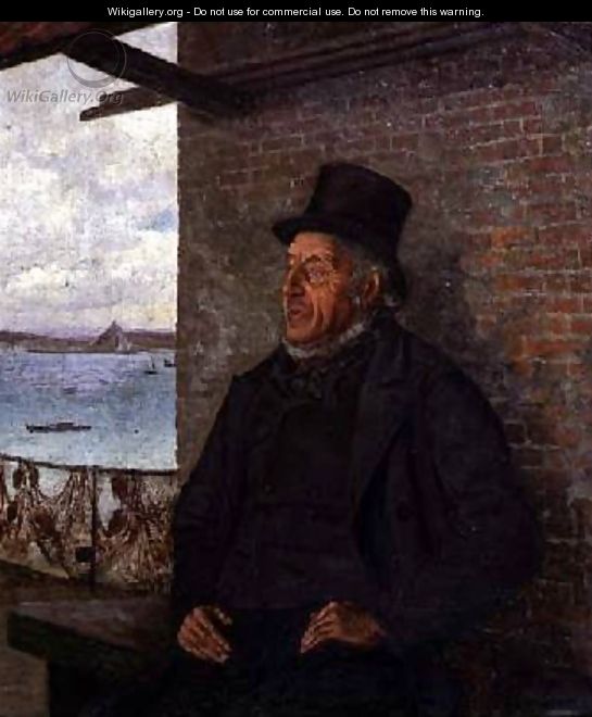 A Great Authority in Our Village Portrait of John Kelynack 1877 - Henry Martin