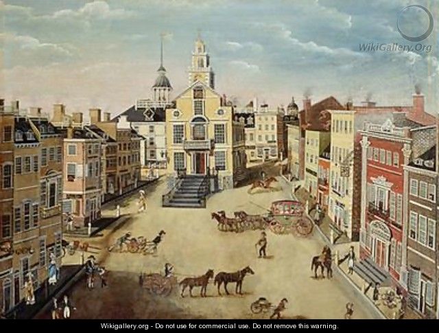 Old State House Boston 1801 - James Brown Marston