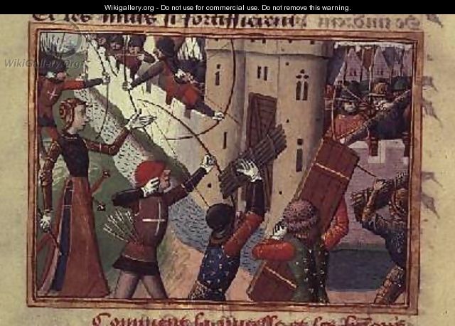 The Siege of Paris by Joan of Arc 1412-31 in 1429 - de Paris (known as Auvergne) Martial