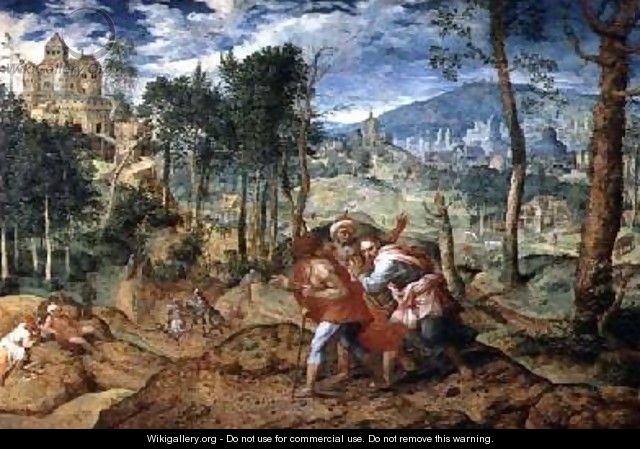Christ on the Road to Emmaus - Jan van Mastel