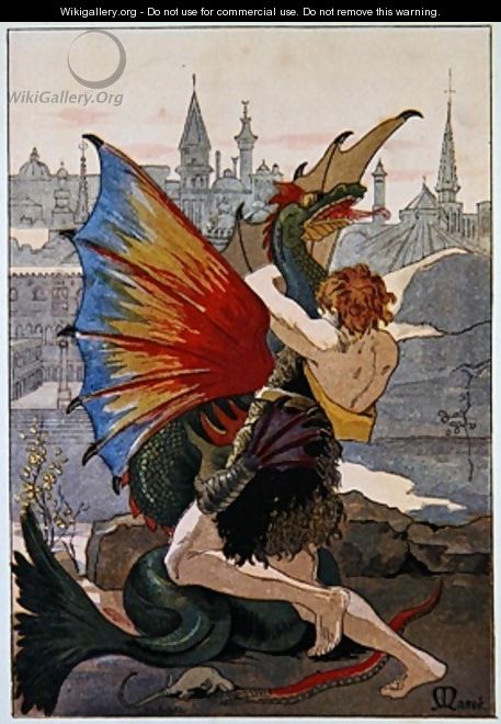 Jean LOurs in combat with a Dragon 1900 - Masse