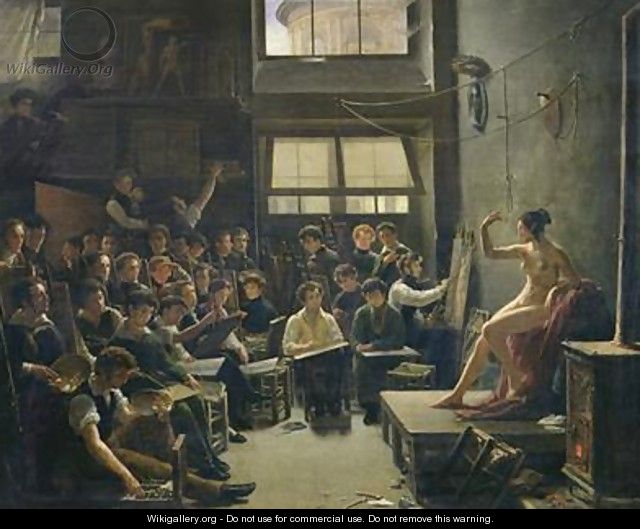 The Studio of Baron Antoine Jean Gros 1771-1835 - Auguste Antoine Masse