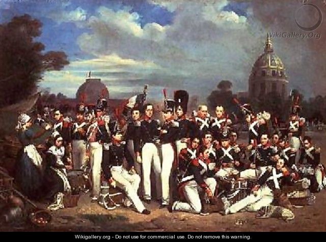 Company of the Second Legion in the Champ de Mars 1836 - Auguste Antoine Masse