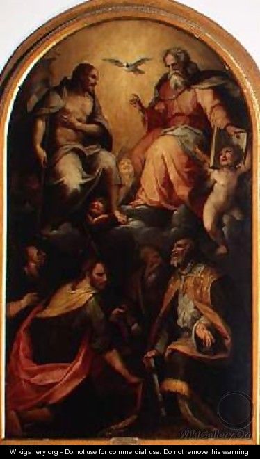 The Holy Trinity with Saints - da San Friano Maso